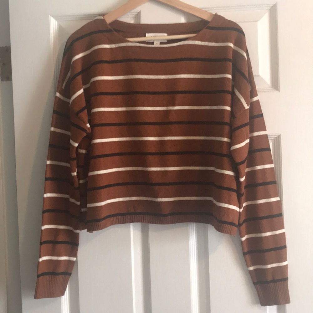 Cropped Bohme Striped Sweater